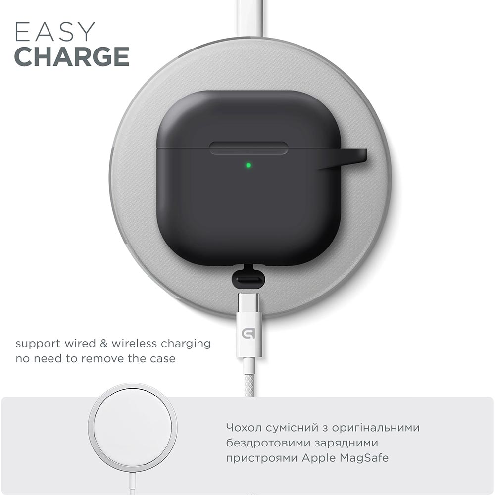 Фото Чехол для наушников ARMORSTANDART Hang Case для Apple AirPods 4 Black (ARM81277)