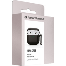 Чехол для наушников ARMORSTANDART Hang Case для Apple AirPods 4 Black (ARM81277)