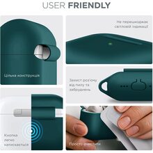 Чехол для наушников ARMORSTANDART Hang Case для Apple AirPods 4 Dark Green (ARM81280)