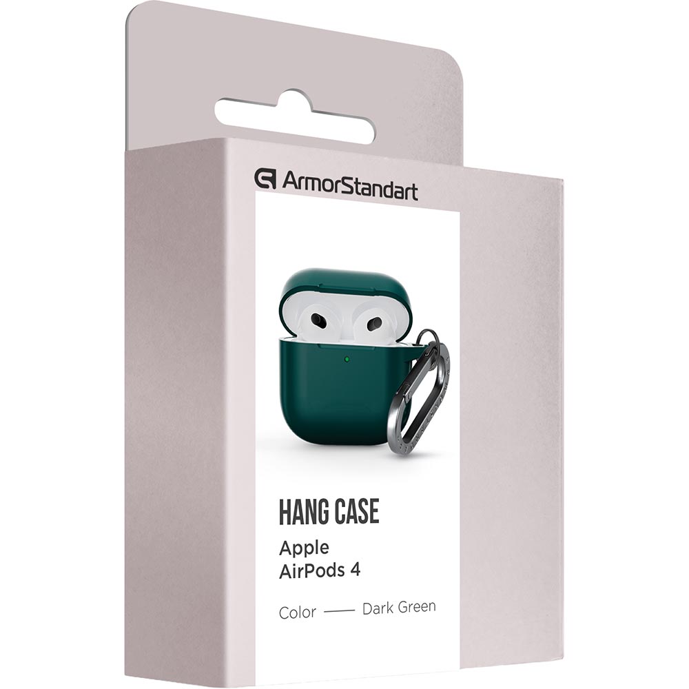 Заказать Чехол для наушников ARMORSTANDART Hang Case для Apple AirPods 4 Dark Green (ARM81280)