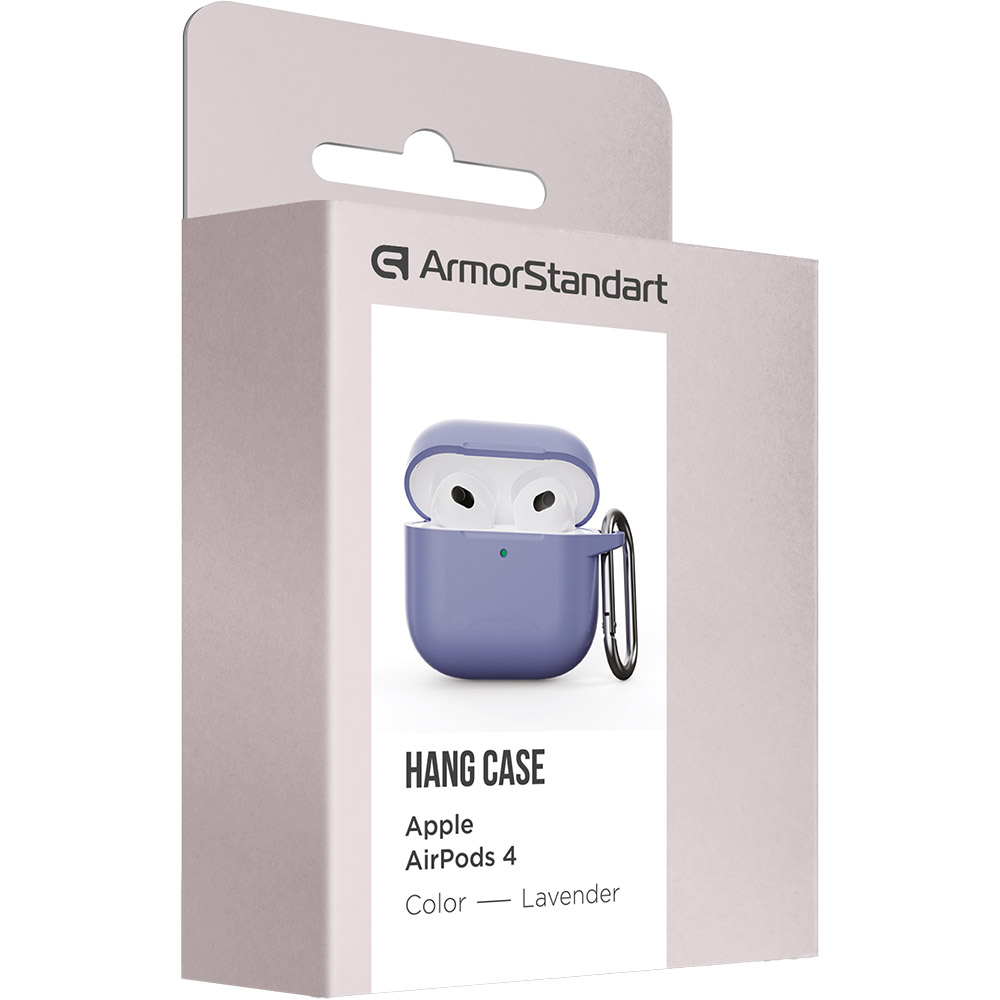 Чохол для навушників ARMORSTANDART Hang Case для Apple AirPods 4 Lavender (ARM81282) Тип чохол для навушників