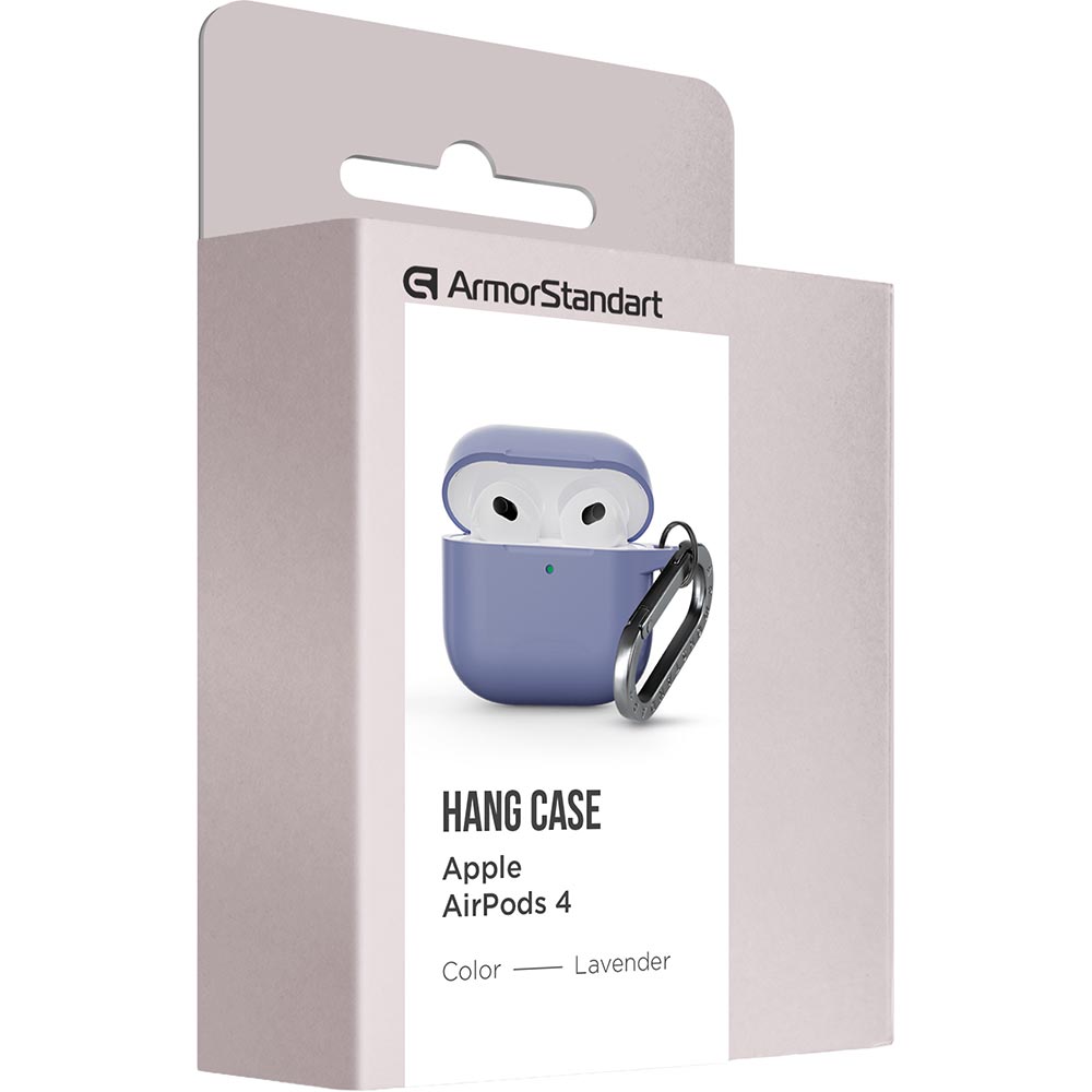 Фото Чехол для наушников ARMORSTANDART Hang Case для Apple AirPods 4 Lavender (ARM81282)