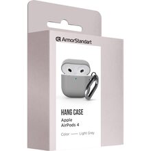 Чохол для навушників ARMORSTANDART Hang Case для Apple AirPods 4 Light Grey (ARM81284)