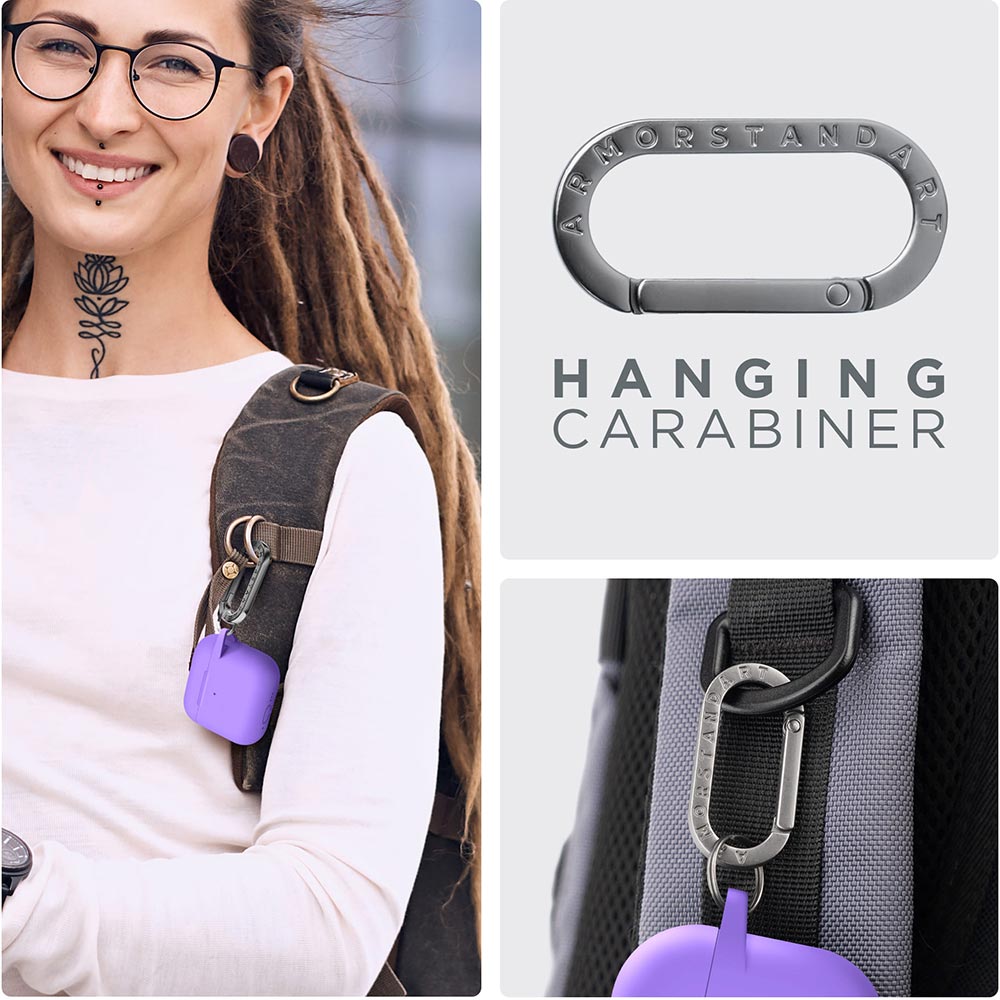 Внешний вид Чехол для наушников ARMORSTANDART Hang Case для Apple AirPods 4 Purple (ARM81292)