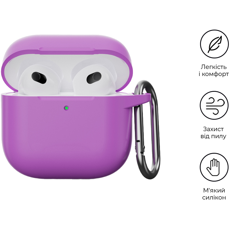 Чехол для наушников ARMORSTANDART Hang Case для Apple AirPods 4 Purple (ARM81292) Совместимость по модели Apple AirPods 4