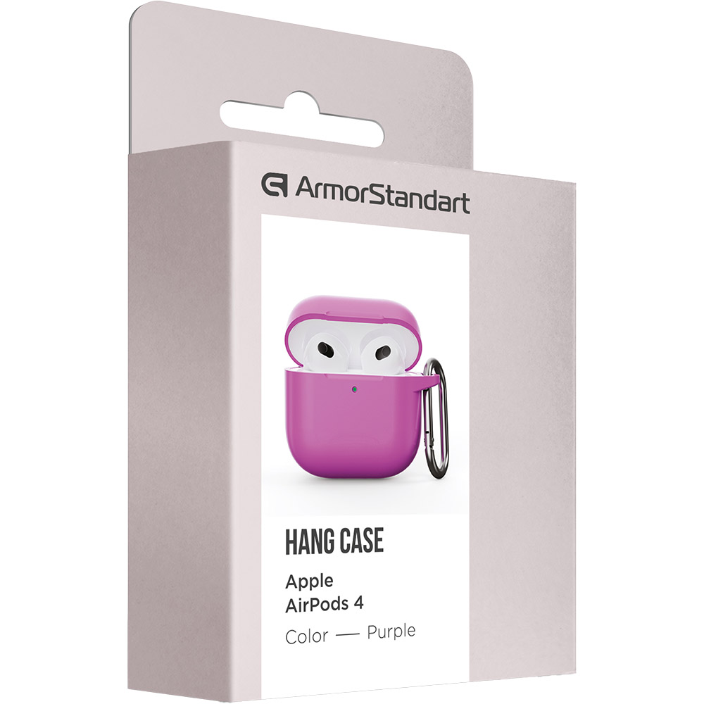 Чехол для наушников ARMORSTANDART Hang Case для Apple AirPods 4 Purple (ARM81292) Тип чехол для наушников