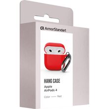 Чехол для наушников ARMORSTANDART Hang Case для Apple AirPods 4 Red (ARM81293)
