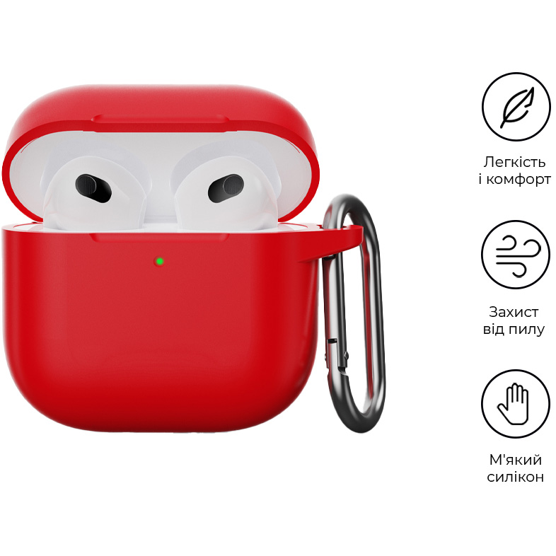 Чехол для наушников ARMORSTANDART Hang Case для Apple AirPods 4 Red (ARM81293) Совместимость по модели Apple AirPods 4