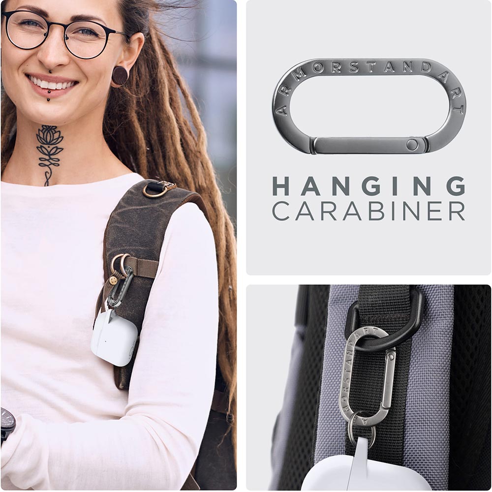 Внешний вид Чехол для наушников ARMORSTANDART Hang Case для Apple AirPods 4 White (ARM81295)