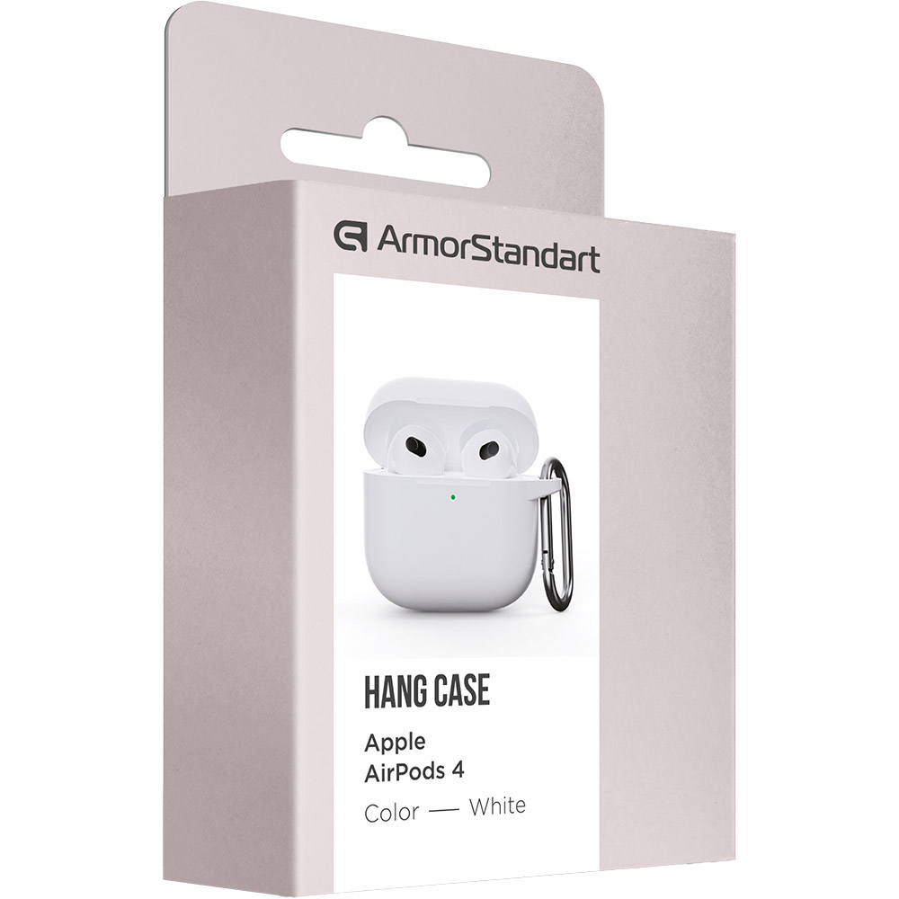 Чехол для наушников ARMORSTANDART Hang Case для Apple AirPods 4 White (ARM81295) Тип чехол для наушников