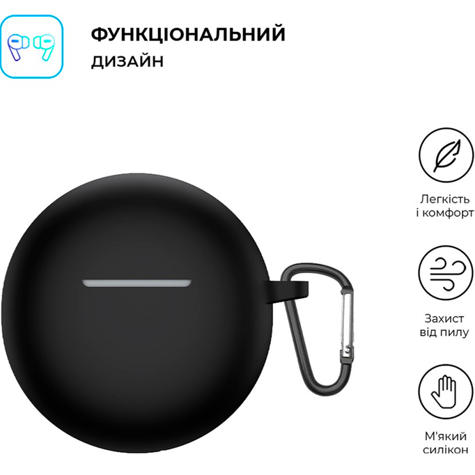 Чохол для навушників ARMORSTANDART Hang Case для OPPO Enco Buds 2 Black (ARM71109) Сумісність за моделлю OPPO Enco Buds 2