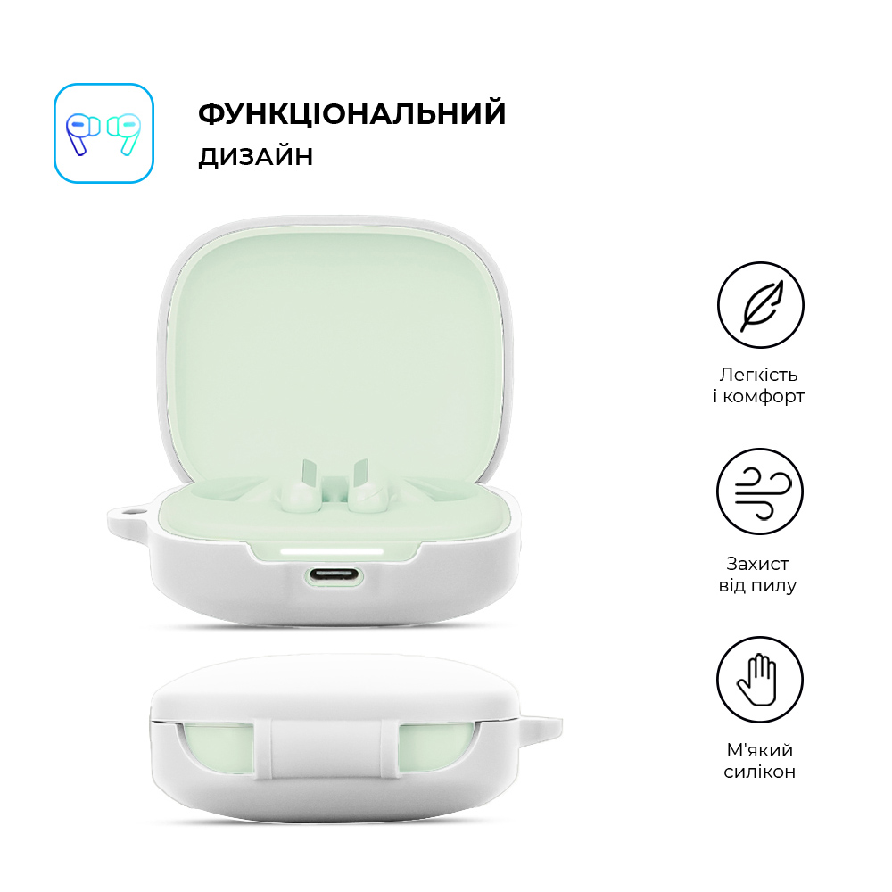 Чехол ARMORSTANDART Hang Case для Xiaomi Redmi Buds 6 White (ARM83393) Тип чехол для наушников