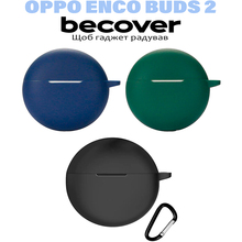 Чохол BECOVER Silicon для OPPO Enco Buds 2 Deep Blue (710952)