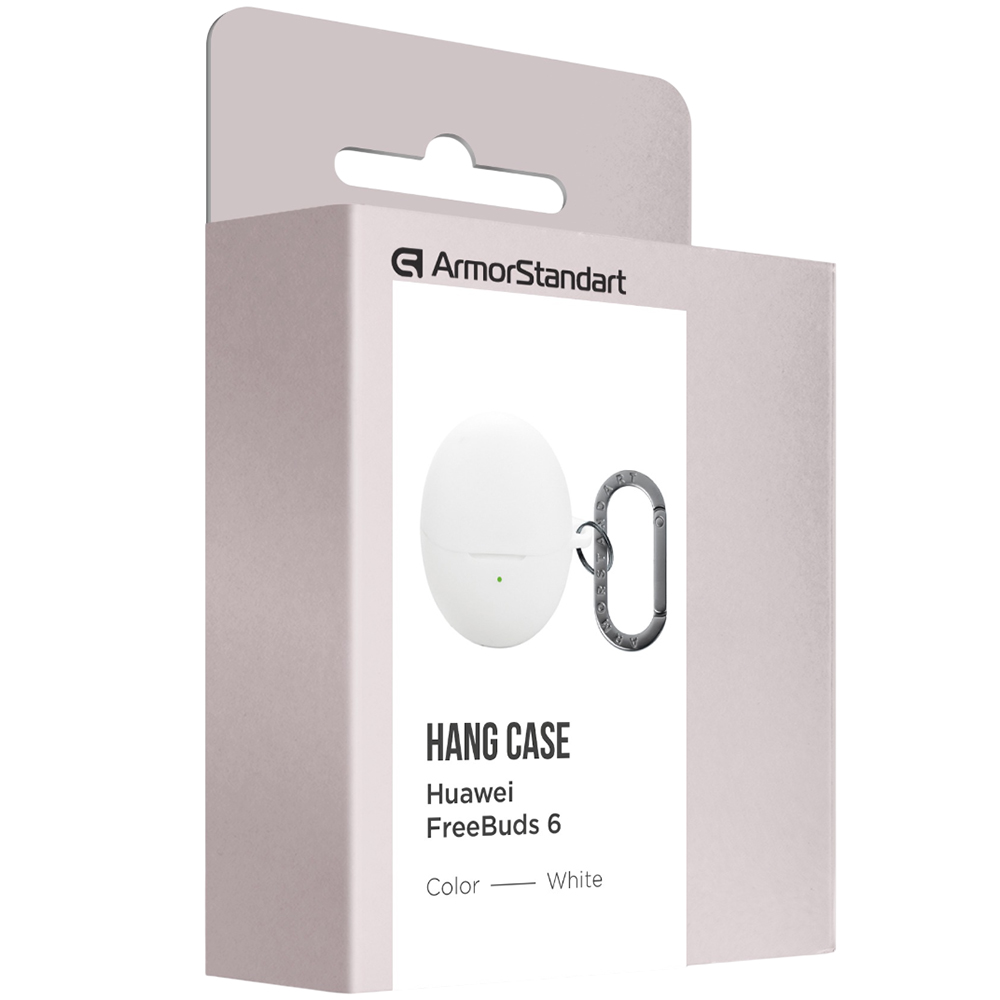 Чохол ARMORSTANDART Hang Case для Huawei FreeBuds 6 White (ARM86145) Матеріал силікон