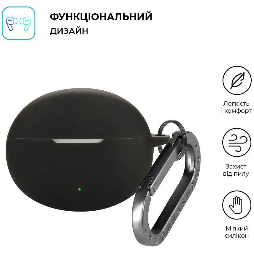 Чехол ARMORSTANDART Hang Case для Oppo Enco Free4 Black (ARM86146) Тип чехол для наушников