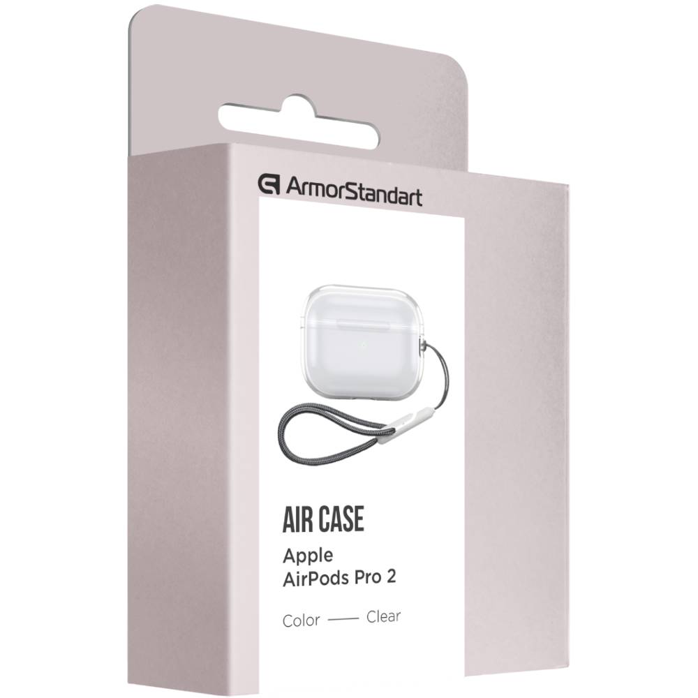 Чехол для наушников ArmorStandart Air для Apple Airpods Pro 2 Clear (ARM82560) Материал TPE