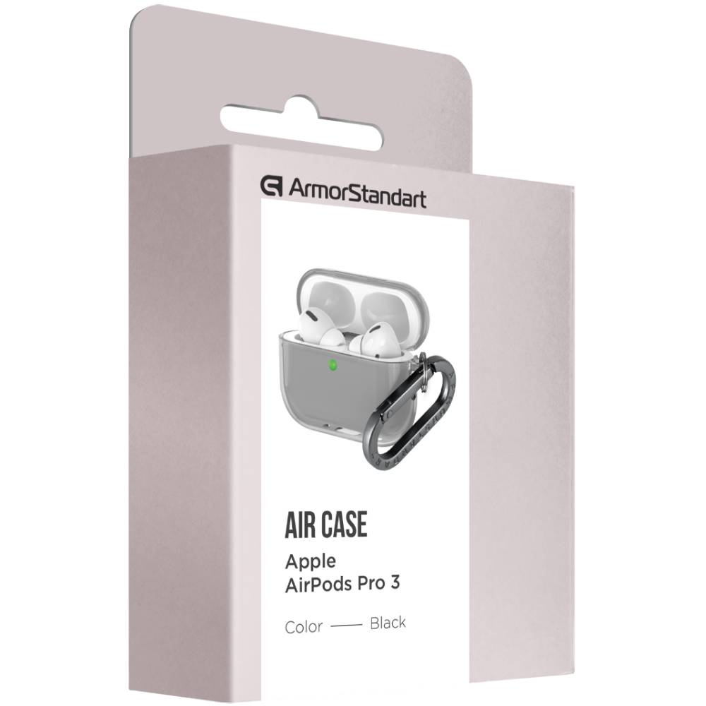 Чехол для наушников ArmorStandart Air для Apple Airpods Pro 3 Black (ARM88267) Тип чехол для наушников
