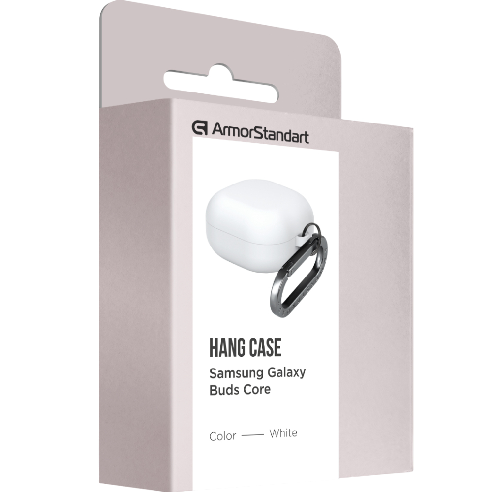 Чехол для наушников ARMORSTANDART Hang Case для Samsung Galaxy Buds Core White (ARM88046) Материал силикон