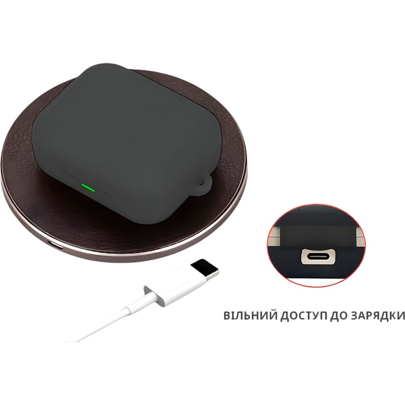 Чехол BECOVER Silicon для Realme Buds Air 7 Pro Black (714814) Материал силикон