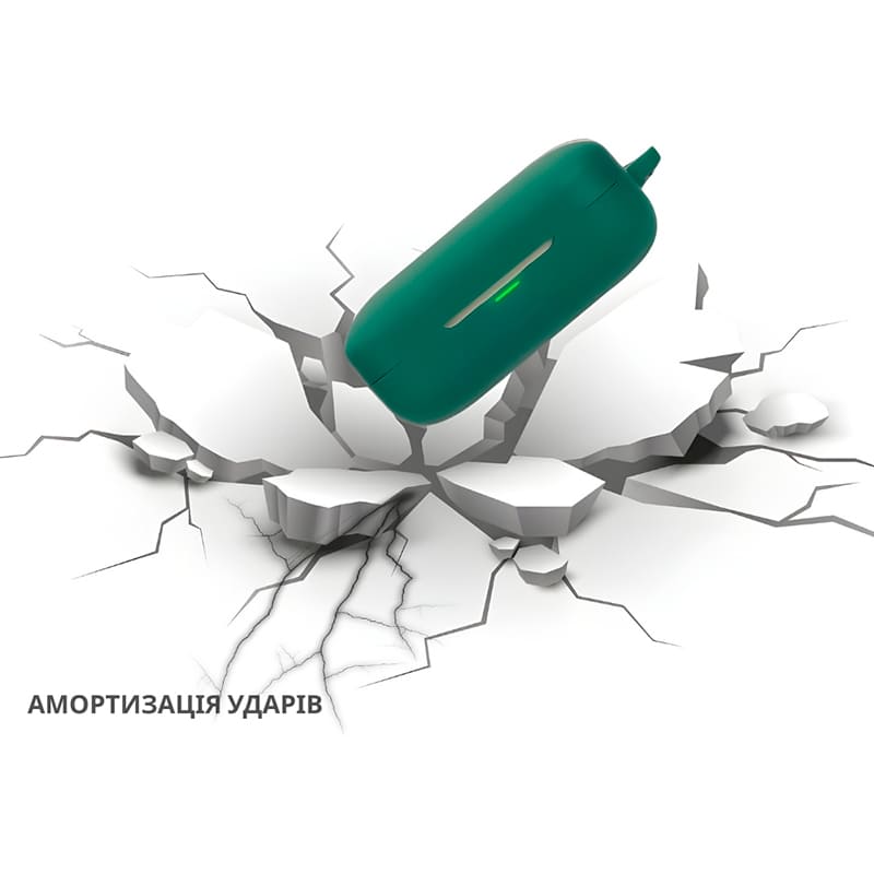 Чохол BECOVER Silicon для Realme Buds Air 7 Pro Dark Green (714815) Матеріал силікон