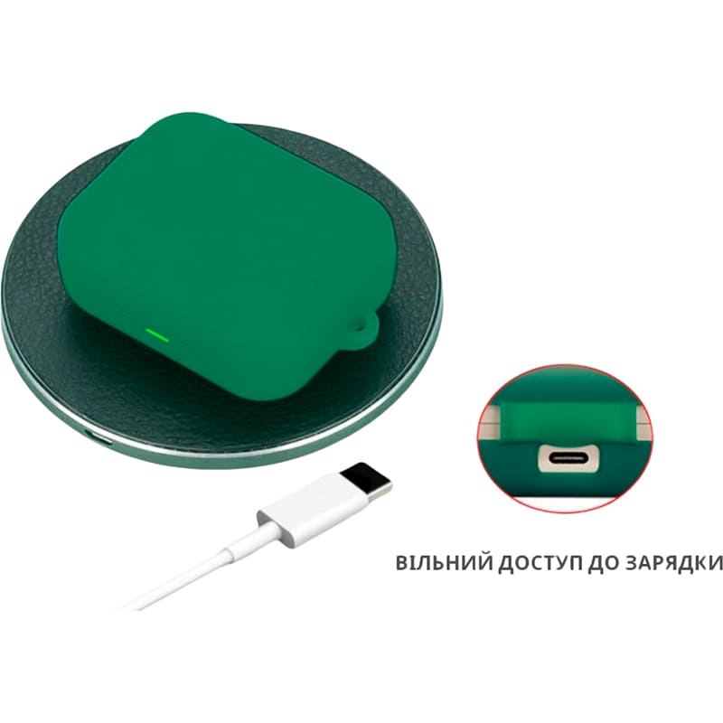 Чохол BECOVER Silicon для Realme Buds Air 7 Pro Dark Green (714815) Колір зелений