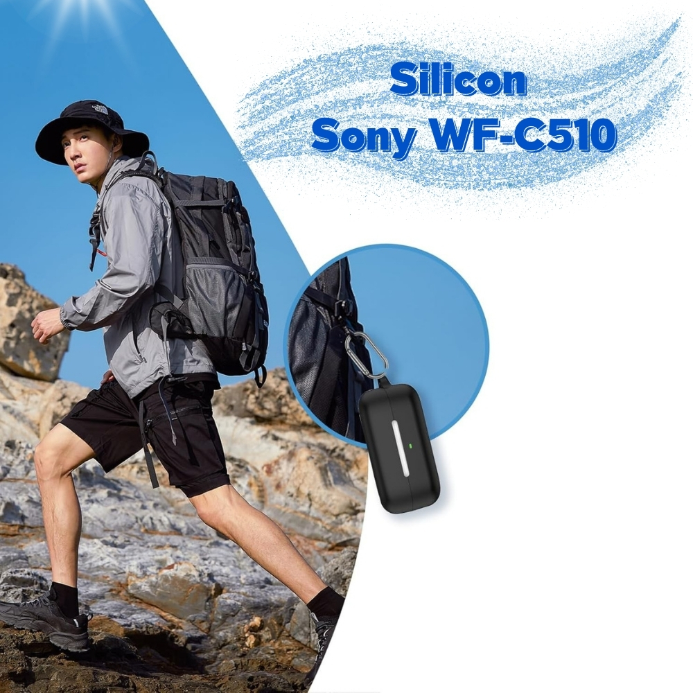 Внешний вид Чехол BECOVER Silicon для Sony WF-C510 Black (714839)