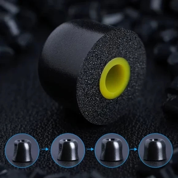 Зовнішній вигляд Амбушюри KNOWLEDGE ZENITH FT01 Memory Foam 3 пари Black (90404260)