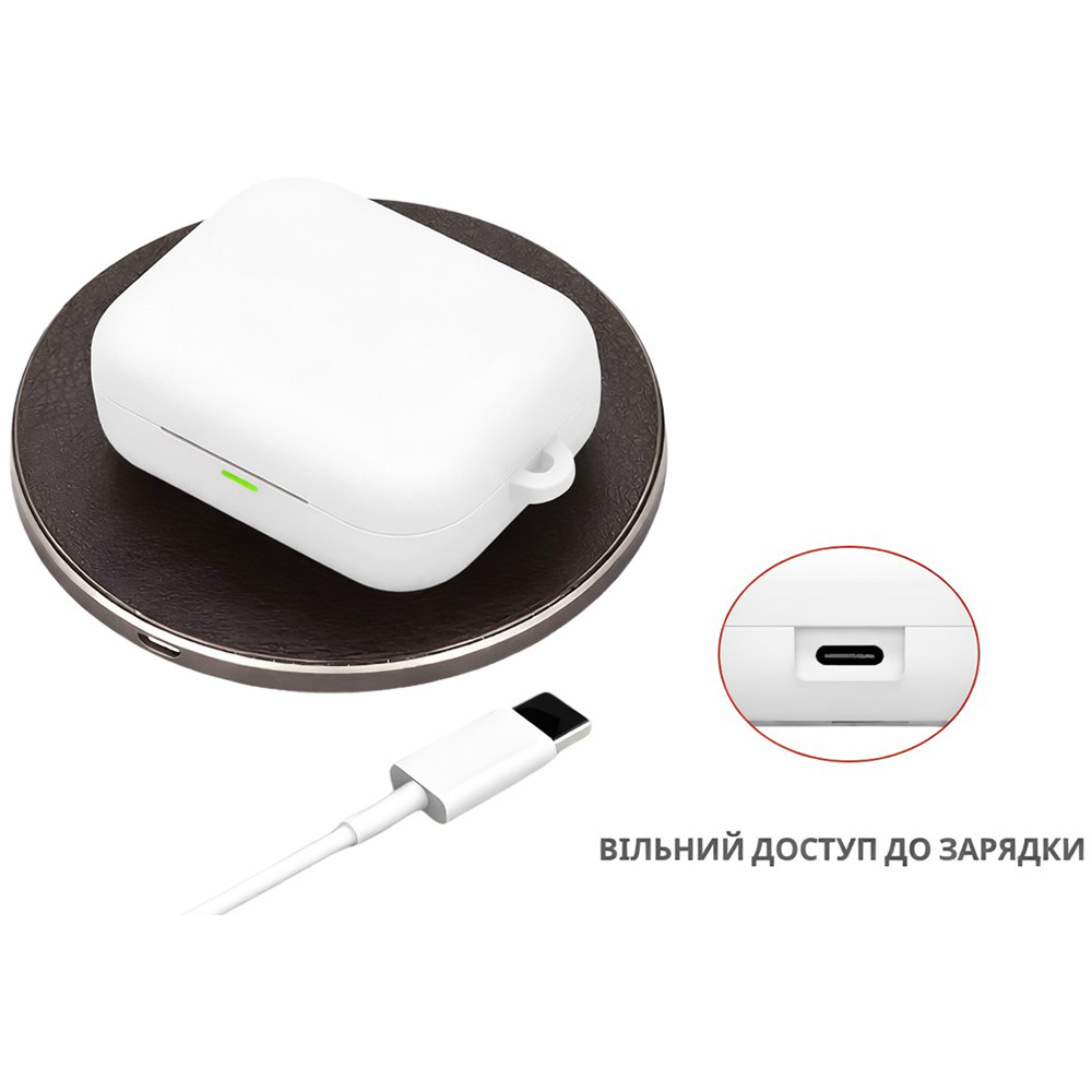 Чохол для навушників BECOVER Silicon для Realme Buds Air 7 Pro White (715027) Матеріал силікон