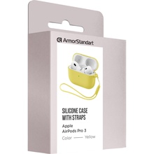 Чохол для навушників ArmorStandart Silicone Case With Straps для Apple Airpods Pro 3 Yellow (ARM88303)