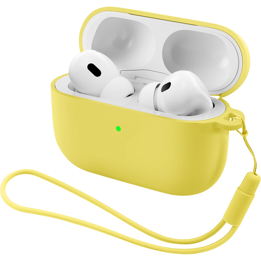 Чохол для навушників ArmorStandart Silicone Case With Straps для Apple Airpods Pro 3 Yellow (ARM88303)