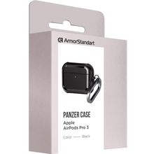 Чохол для навушників ARMORSTANDART Panzer для Apple Airpods Pro 3 Black (ARM88286)