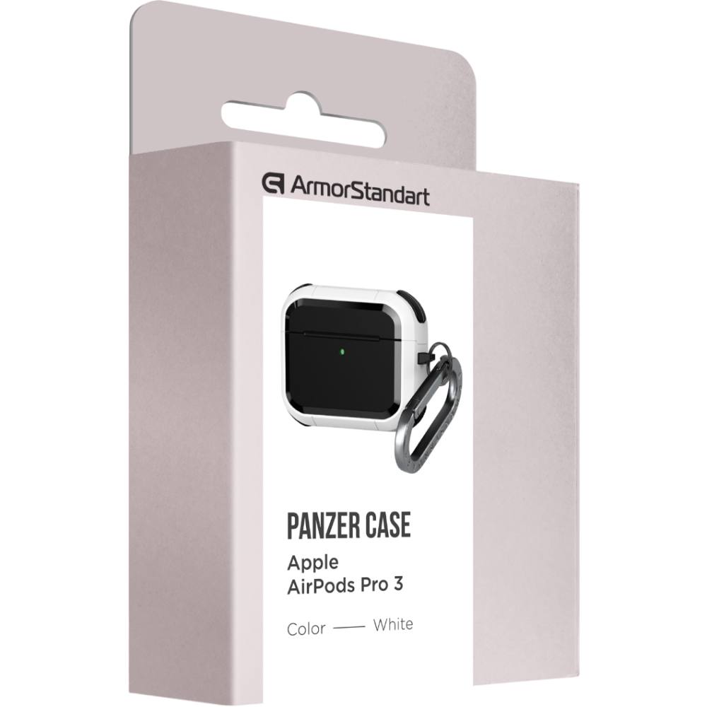 Чохол для навушників ARMORSTANDART Panzer для Apple Airpods Pro 3 White (ARM88290) Сумісність за моделлю Apple Airpods Pro 3