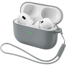 Чохол для навушників ARMORSTANDART Silicone Case with straps для Apple Airpods Pro 3 Grey (ARM88295)