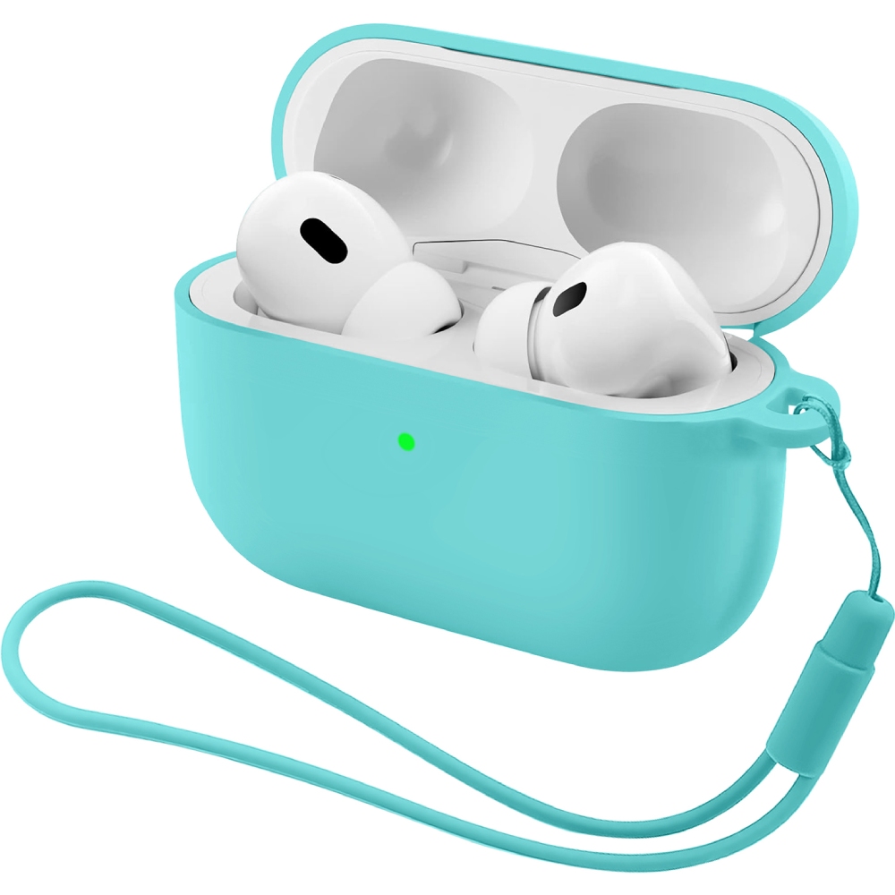 Чехол для наушников ARMORSTANDART Silicone Case with straps для Apple Airpods Pro 3 Mint (ARM88296)
