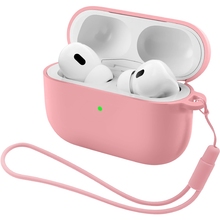 Чехол для наушников ARMORSTANDART Silicone Case with straps для Apple Airpods Pro 3 Pink (ARM88297)
