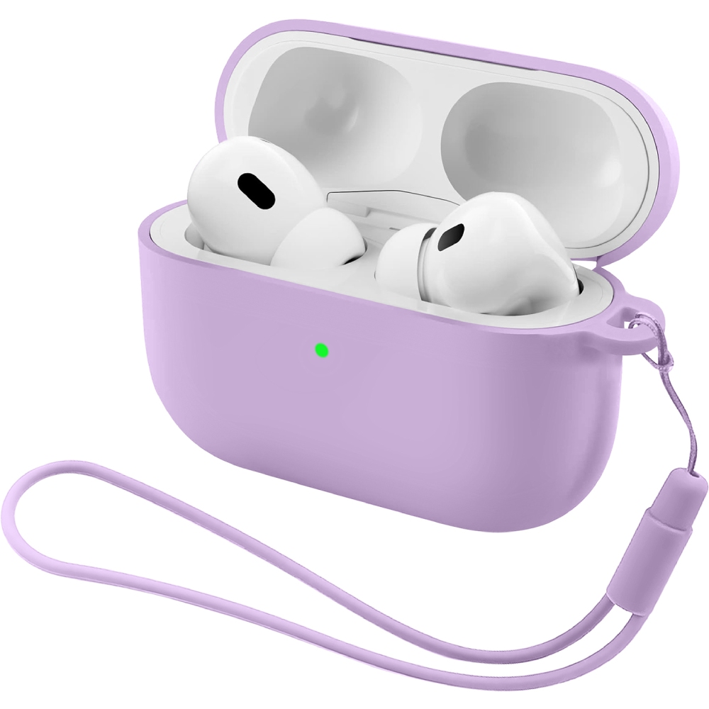 Чехол для наушников ARMORSTANDART Silicone Case with straps для Apple Airpods Pro 3 Pink Purple (ARM88298)