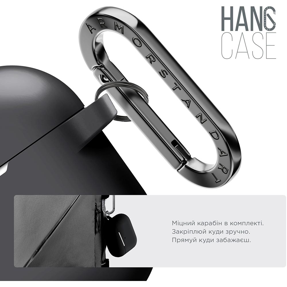Чехол Armorstandart Hang Case для Apple Airpods Pro Black (ARM56055) Размер 67 х 47 х 20