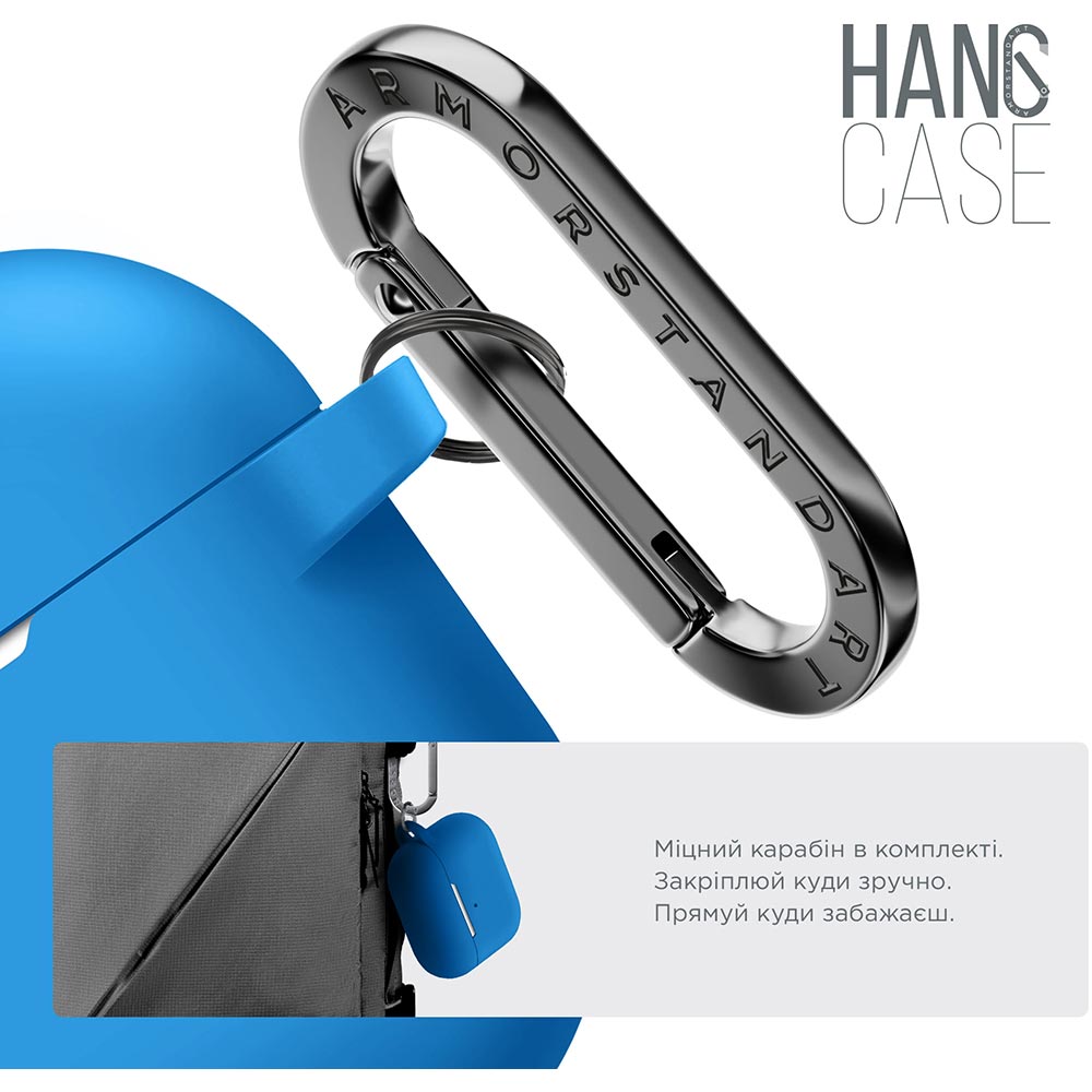 Чохол для навушників ARMORSTANDART Apple Airpods Pro Blue (ARM56073) Матеріал силікон