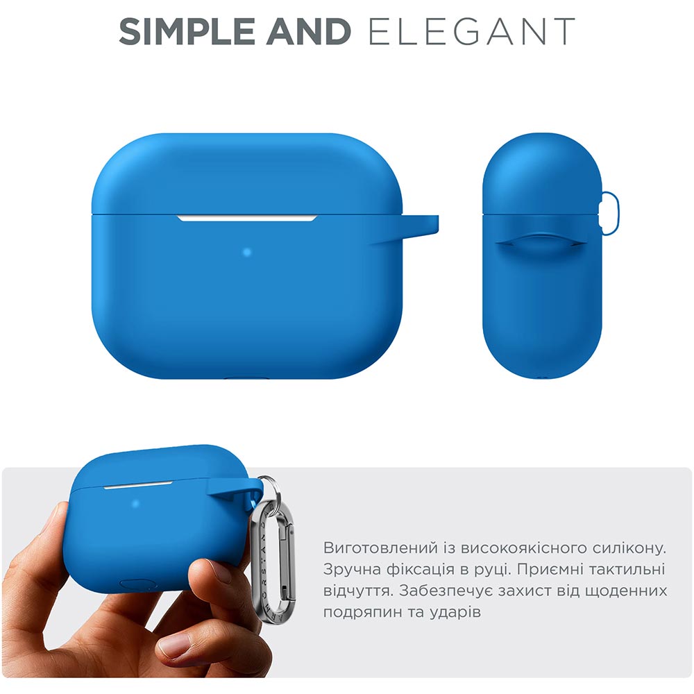 Чохол для навушників ARMORSTANDART Apple Airpods Pro Blue (ARM56073) Сумісність за моделлю Apple AirPods Pro