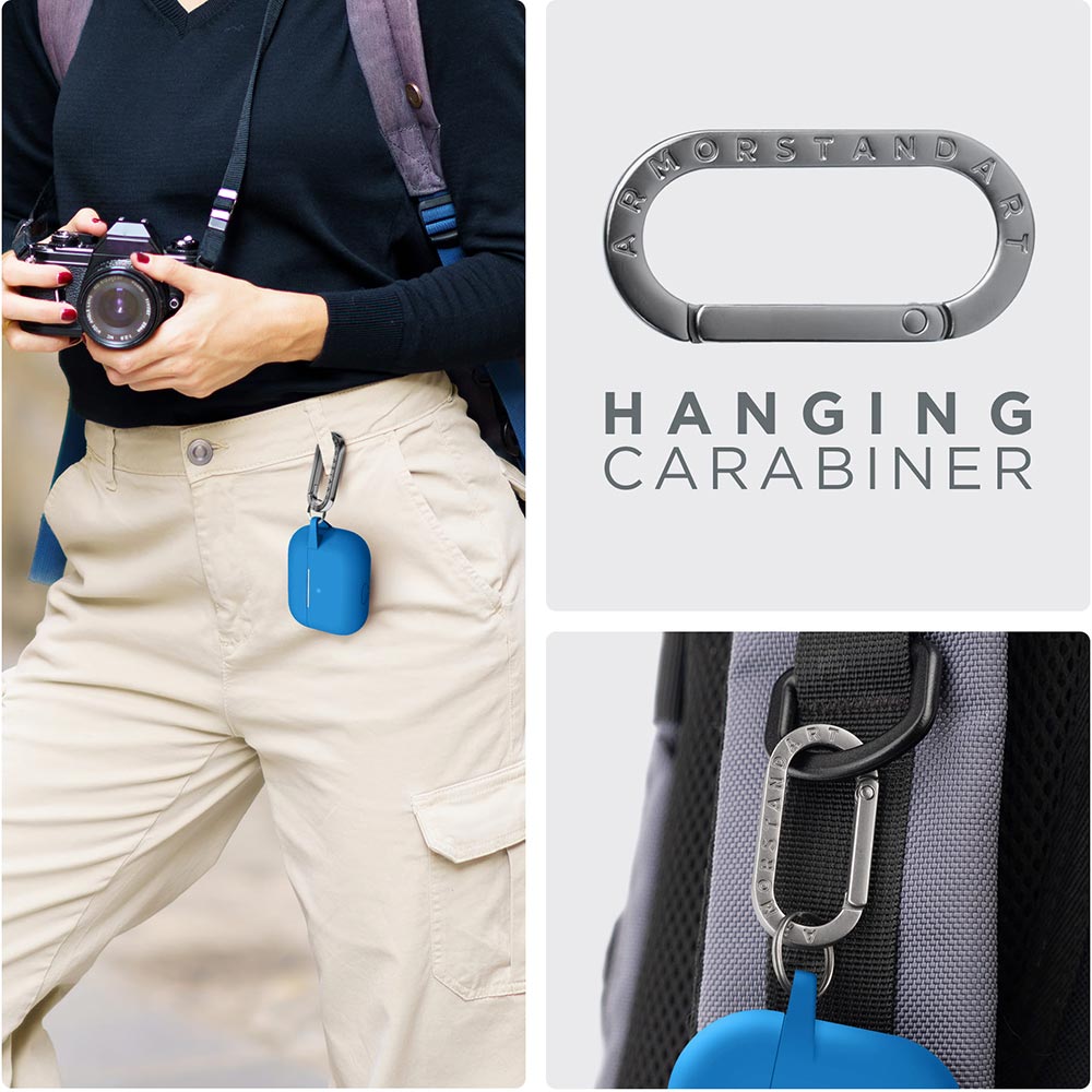 Зовнішній вигляд Чохол для навушників ARMORSTANDART Apple Airpods Pro Blue (ARM56073)