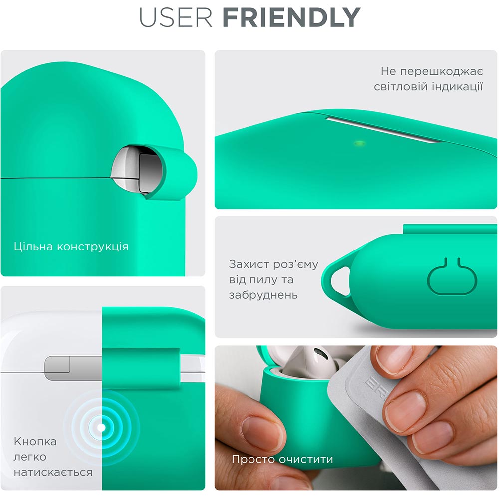 Чехол для наушников ARMORSTANDART Apple Airpods Pro Coastal Blue (ARM56102) Цвет бирюзовый