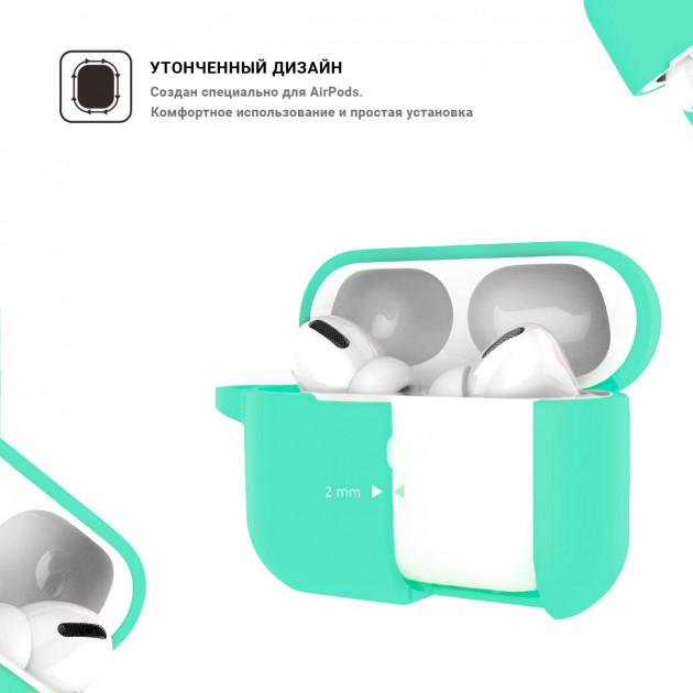 Чехол для наушников ARMORSTANDART Apple Airpods Pro Coastal Blue (ARM56102) Совместимость по модели Apple AirPods Pro