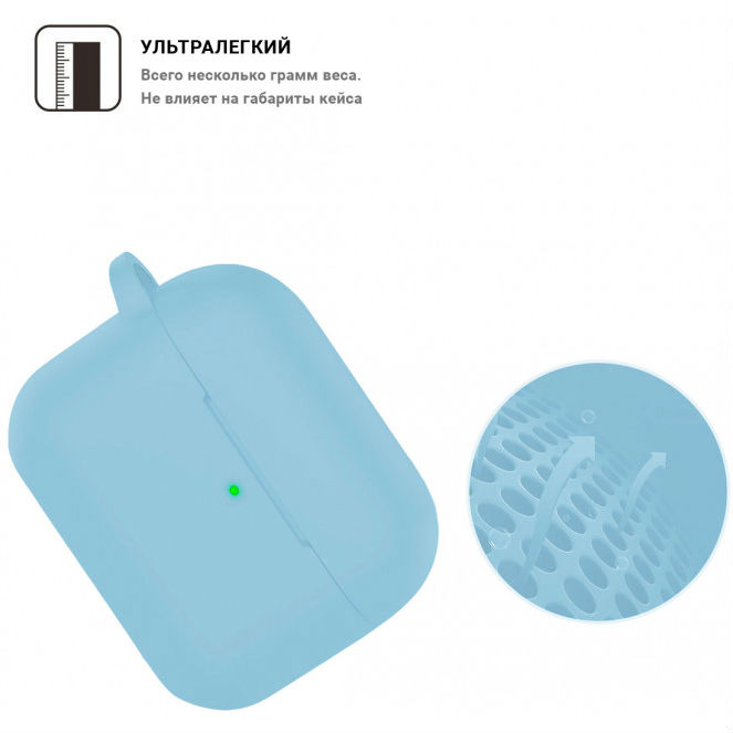 Чохол для навушників ARMORSTANDART Apple Airpods Pro Light Blue (ARM56063) Тип чохол для навушників