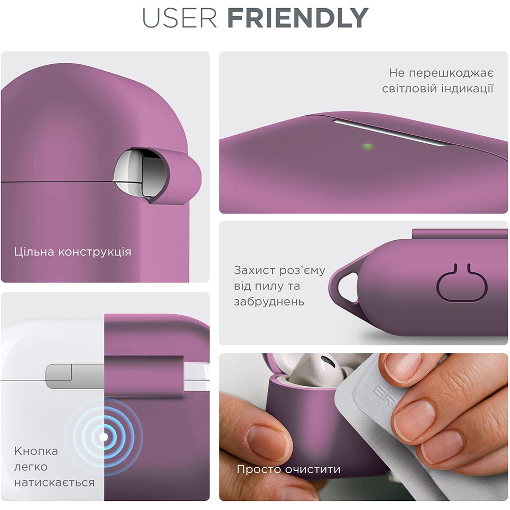 Чехол для наушников ARMORSTANDART Apple Airpods Pro Lilac (ARM56069) Тип чехол для наушников