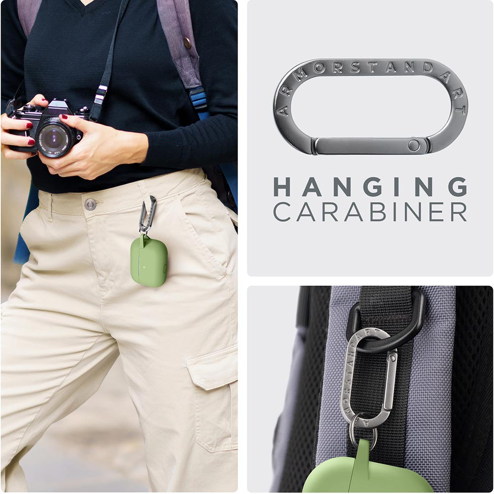 Зовнішній вигляд Чохол для навушників ARMORSTANDART Apple Airpods Pro Matcha Green (ARM56061)