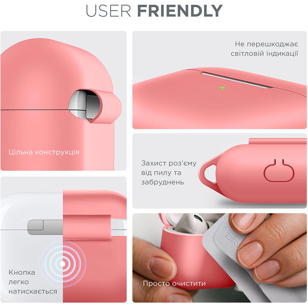 Чехол для наушников ARMORSTANDART Apple AirPods Pro Pink (ARM56054) Цвет розовый