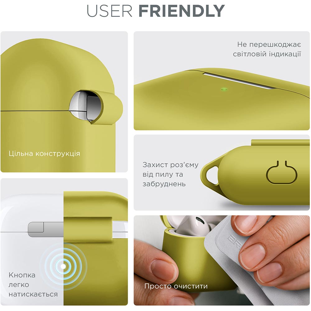 Чехол для наушников ARMORSTANDART Apple Airpods Pro Yellow (ARM56072) Цвет желтый