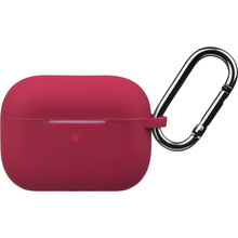 Чехол 2E Pure Color Silicone для Apple AirPods Pro Cherry red (2E-PODSPR-IBPCS-2.5-CHR)