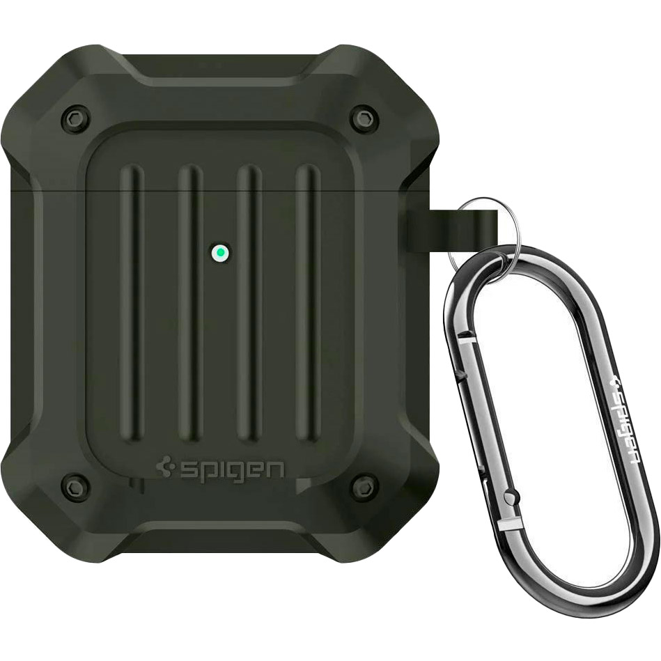 

Чехол SPIGEN Tough Armor для Apple AirPods Military Green (074CS26499), Airpods Tough Armor, Military Green