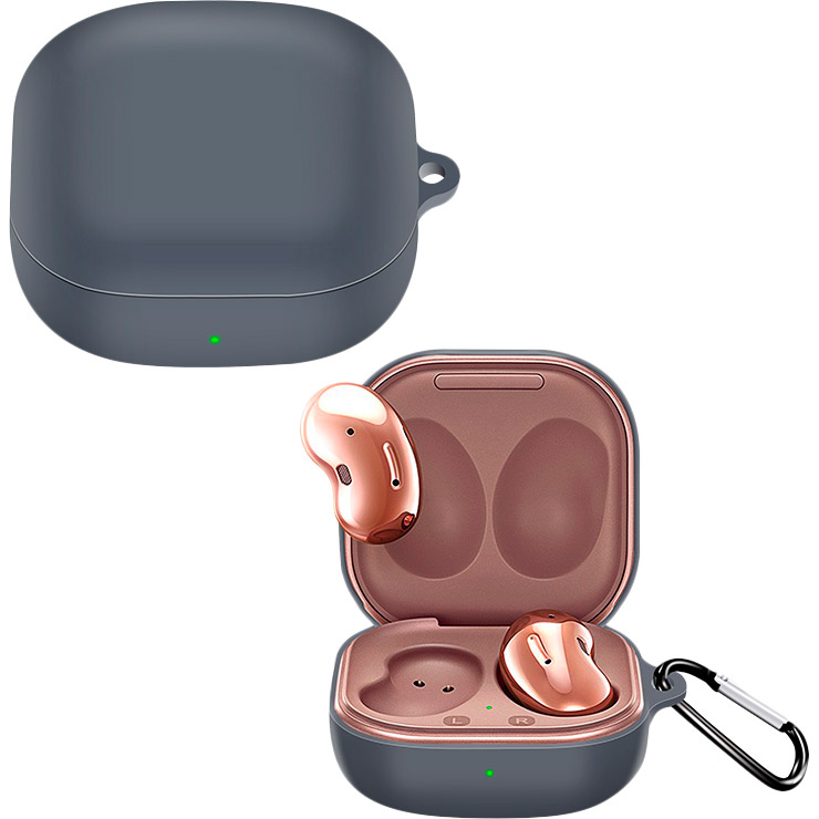 Чохол для навушників BECOVER Silicon Samsung Galaxy Buds Live Gray (705409)